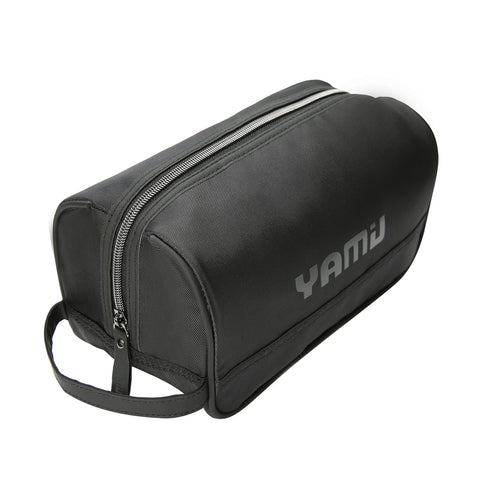 YAMIU Makeup Cosmetic Bag Travel Toiletry Pouch Organizer for Women & Men with Large Capacity (Black)